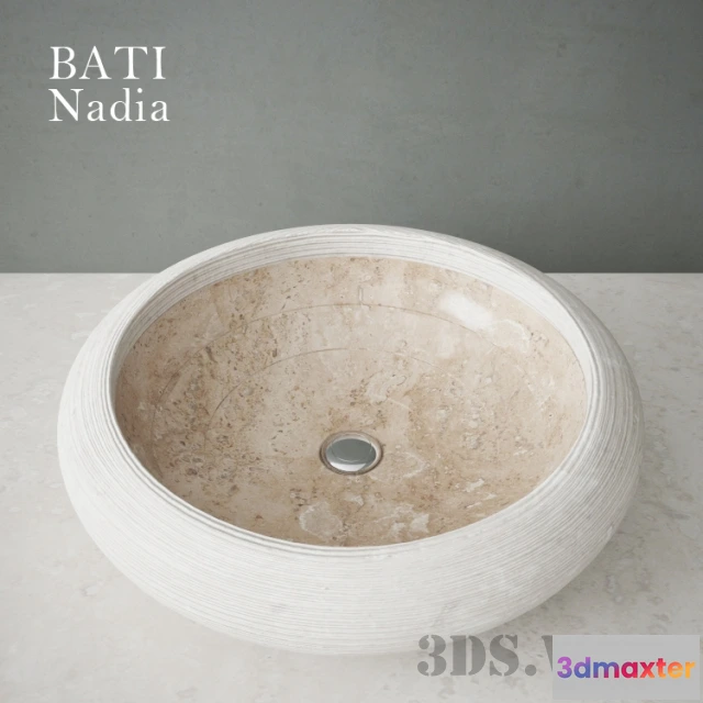 1590424 - bathroom - Round beautiful sink 3D Max