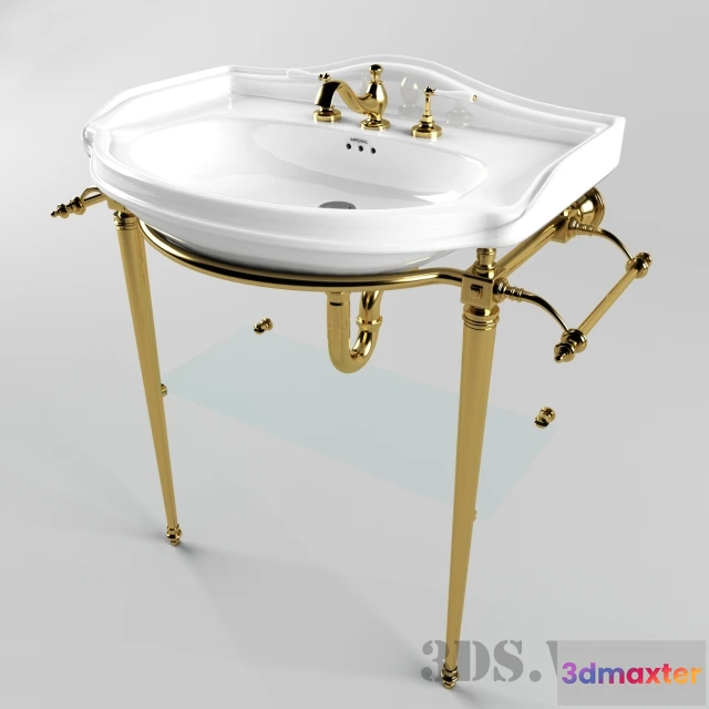 1590428 - bathroom - Classic washbasin Imperial 3D Max