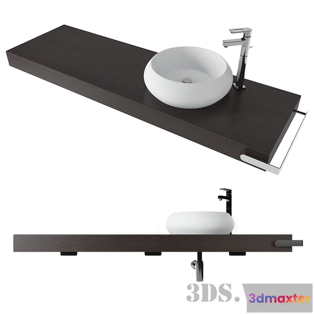 1590434 - bathroom - Beautiful designer washbasin 3D Max