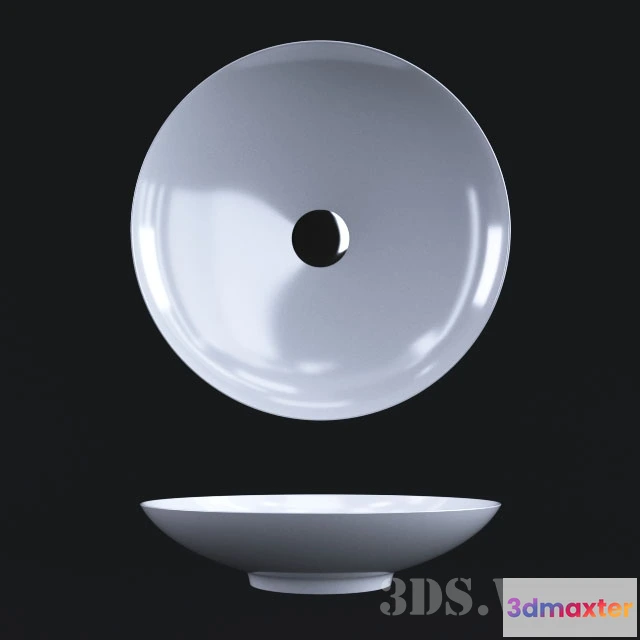 1590444 - bathroom - Sink VitrA Piu Due 3D Max