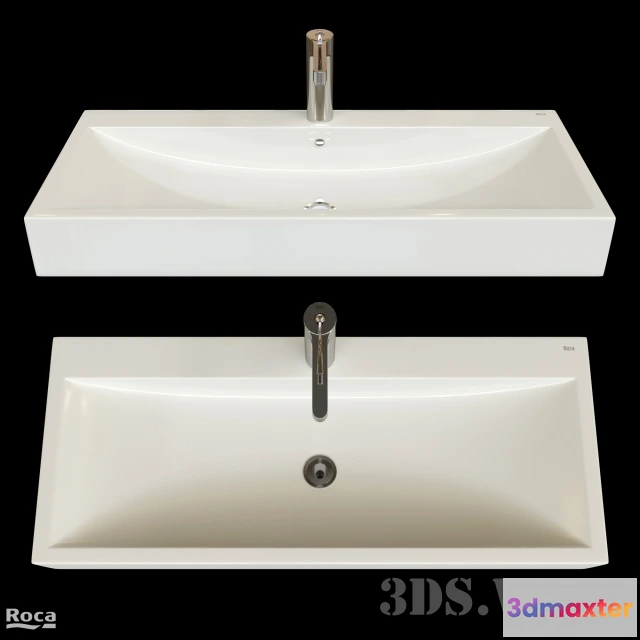 1590464 - bathroom - Sink Roca Moai 3D Max