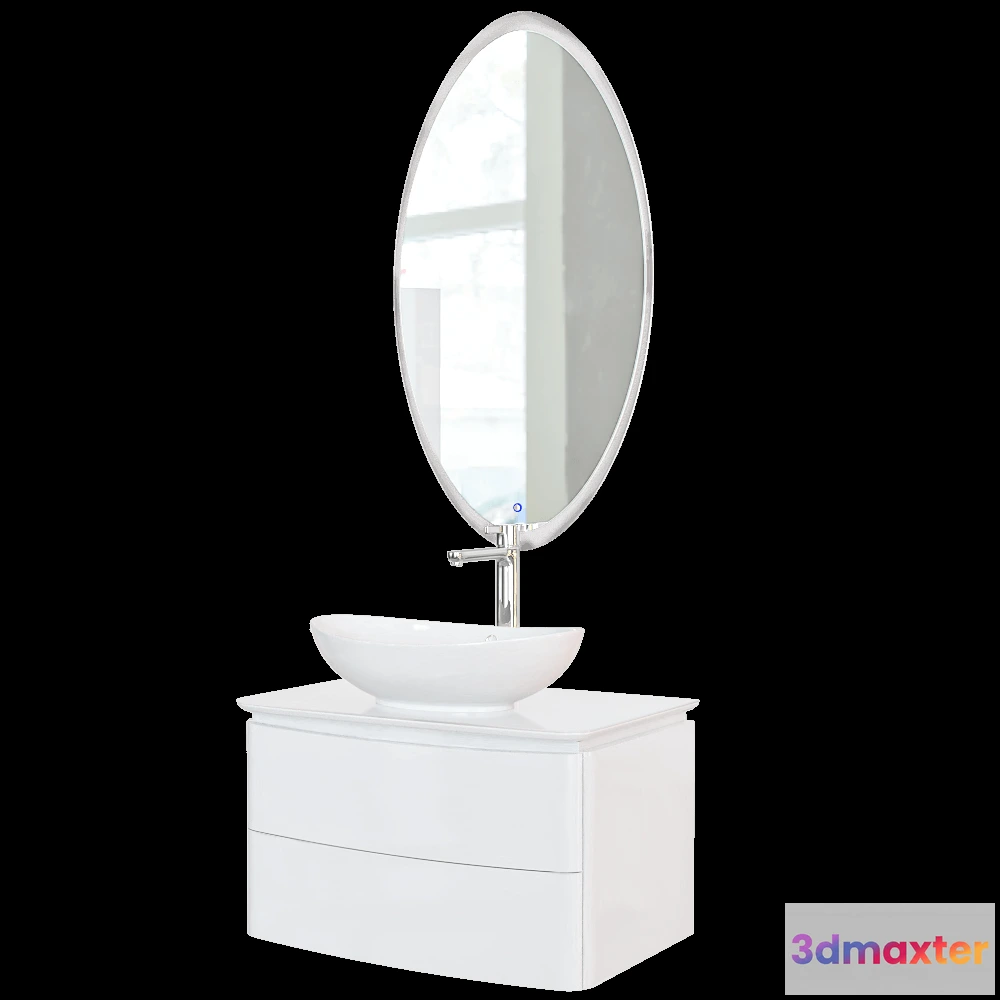 1590470 - Velvex - Washbasin set Luna 75 3D Max