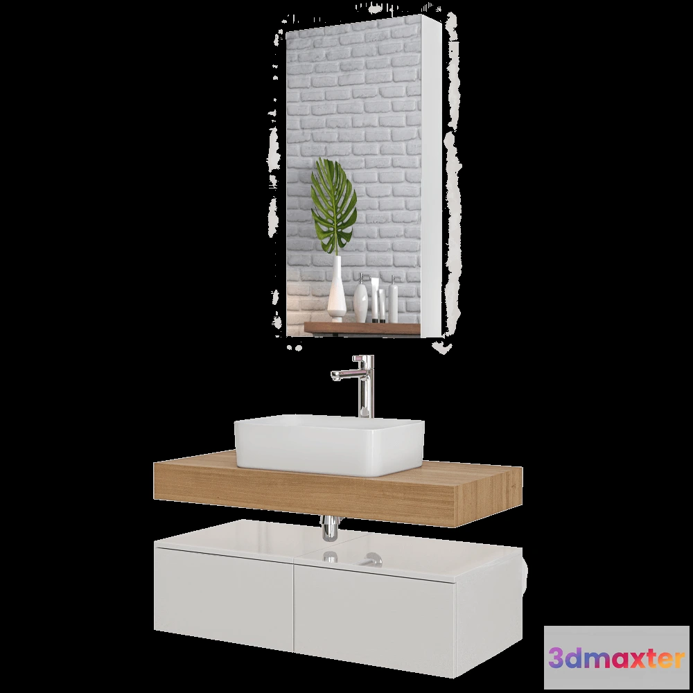 1590484 - Velvex - Washbasin set Unique Unit 100 3D Max