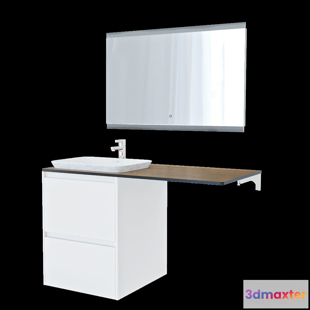 1590488 - Velvex - Washbasin set Klaufs 120 3D Max