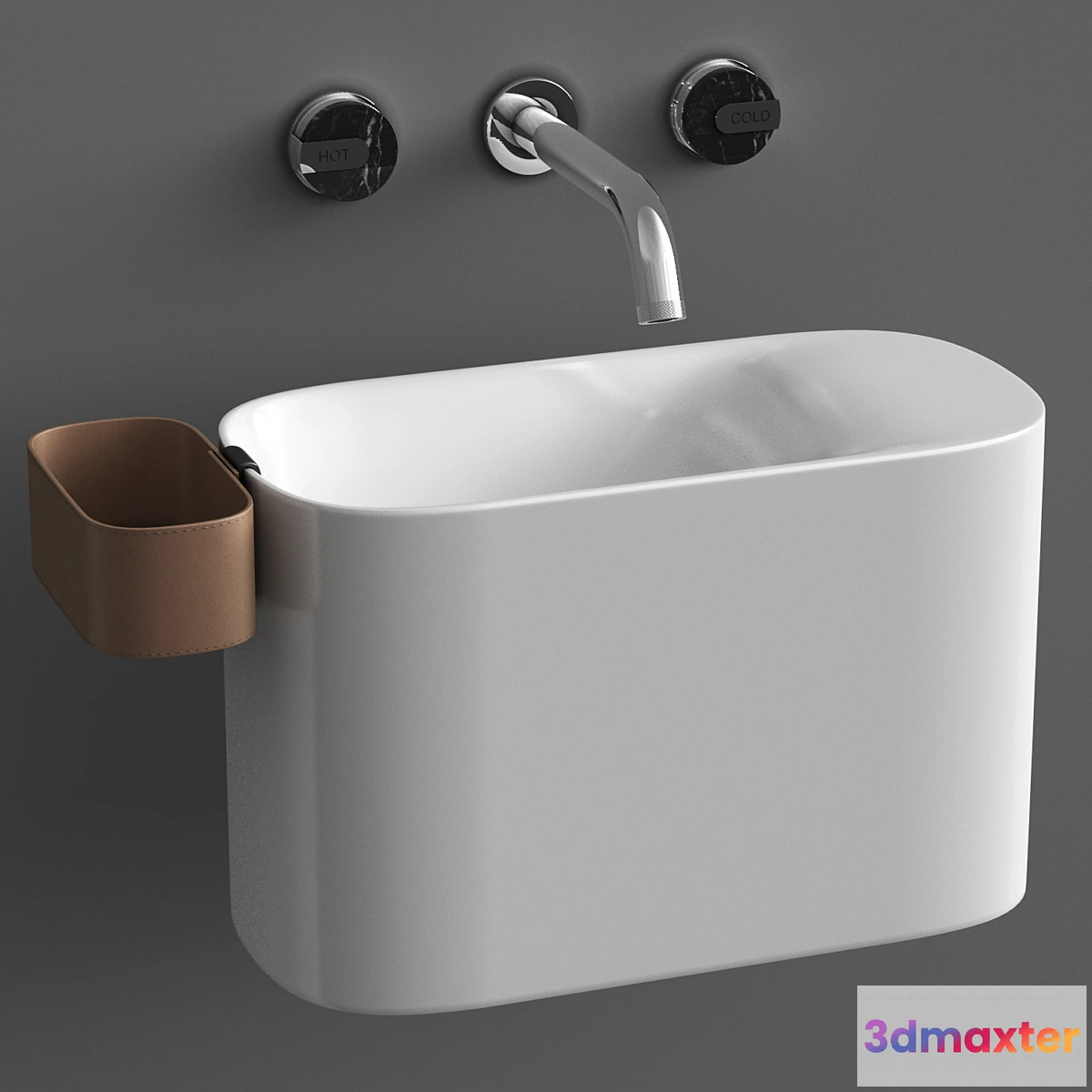 541583 - Wall mounted Korakril Ptit handrinse basin &  Graff Mod plus faucet