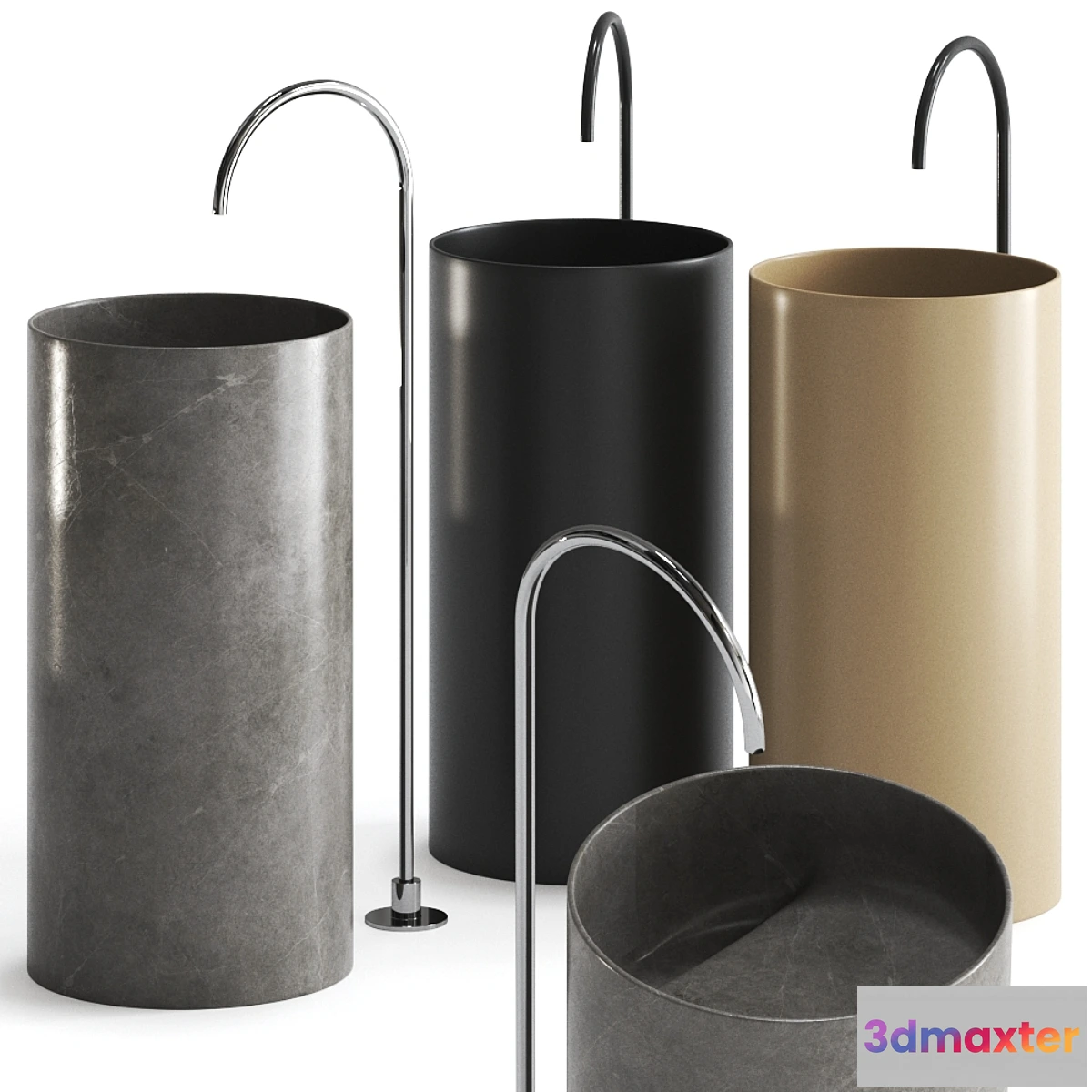 590288 - FONTANA Freestanding washbasin by FALPER