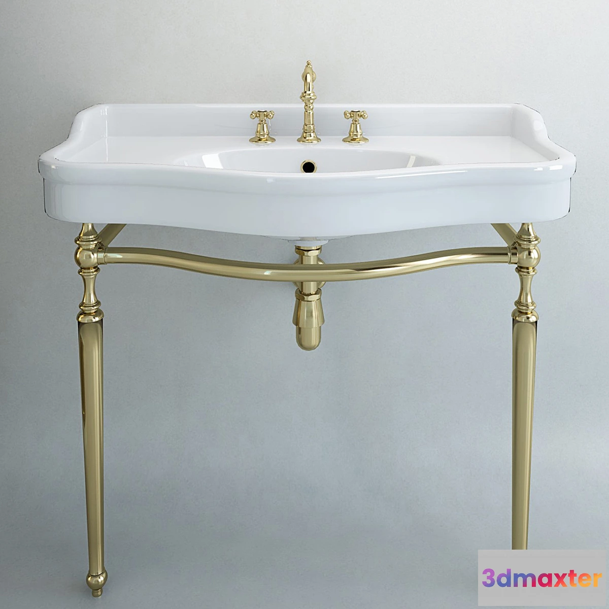 635665 - Classical sink with mixer and siphon factory Sbordoni