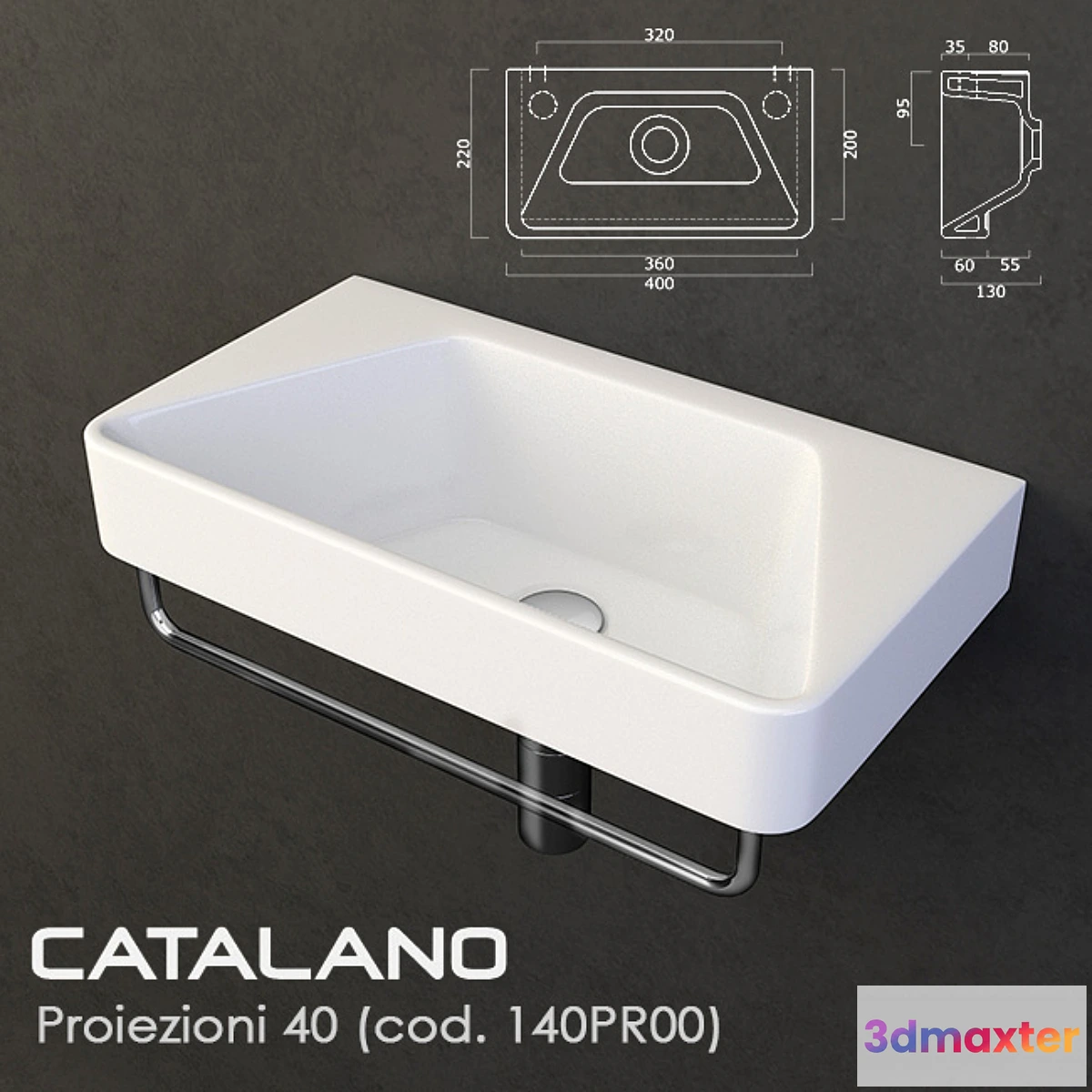 649371 - washbasin Catalano Proiezioni 40