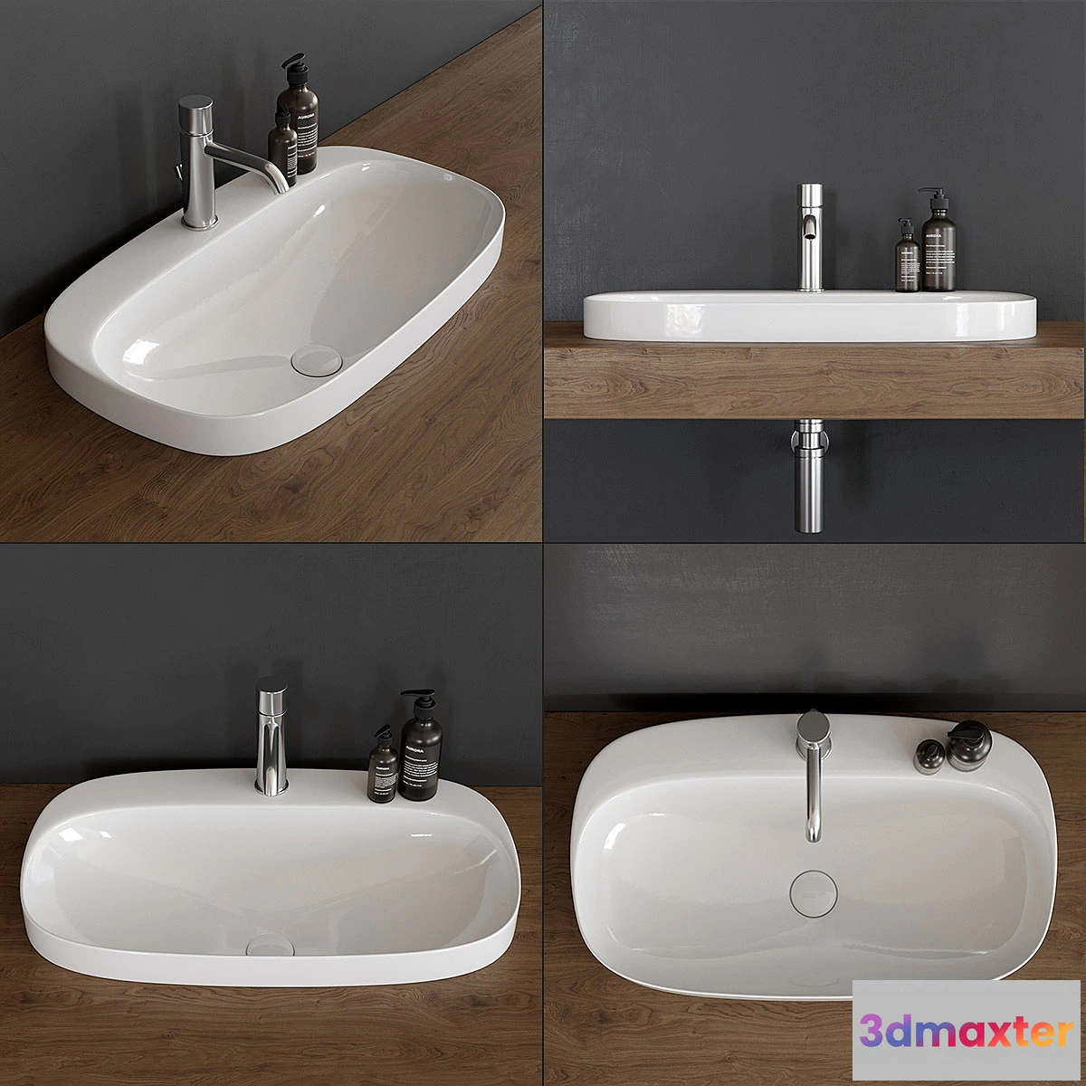 654087 - Washbasin Scarabeo Ceramiche Moon 5512