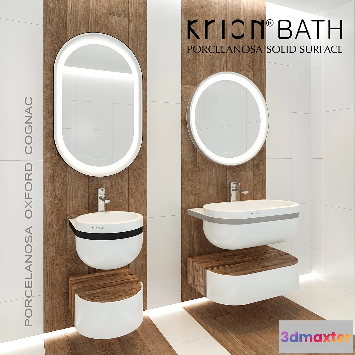 666273 - Rorcelanosa Krion bath Aro. Rorcelanosa Oxford Cognac.