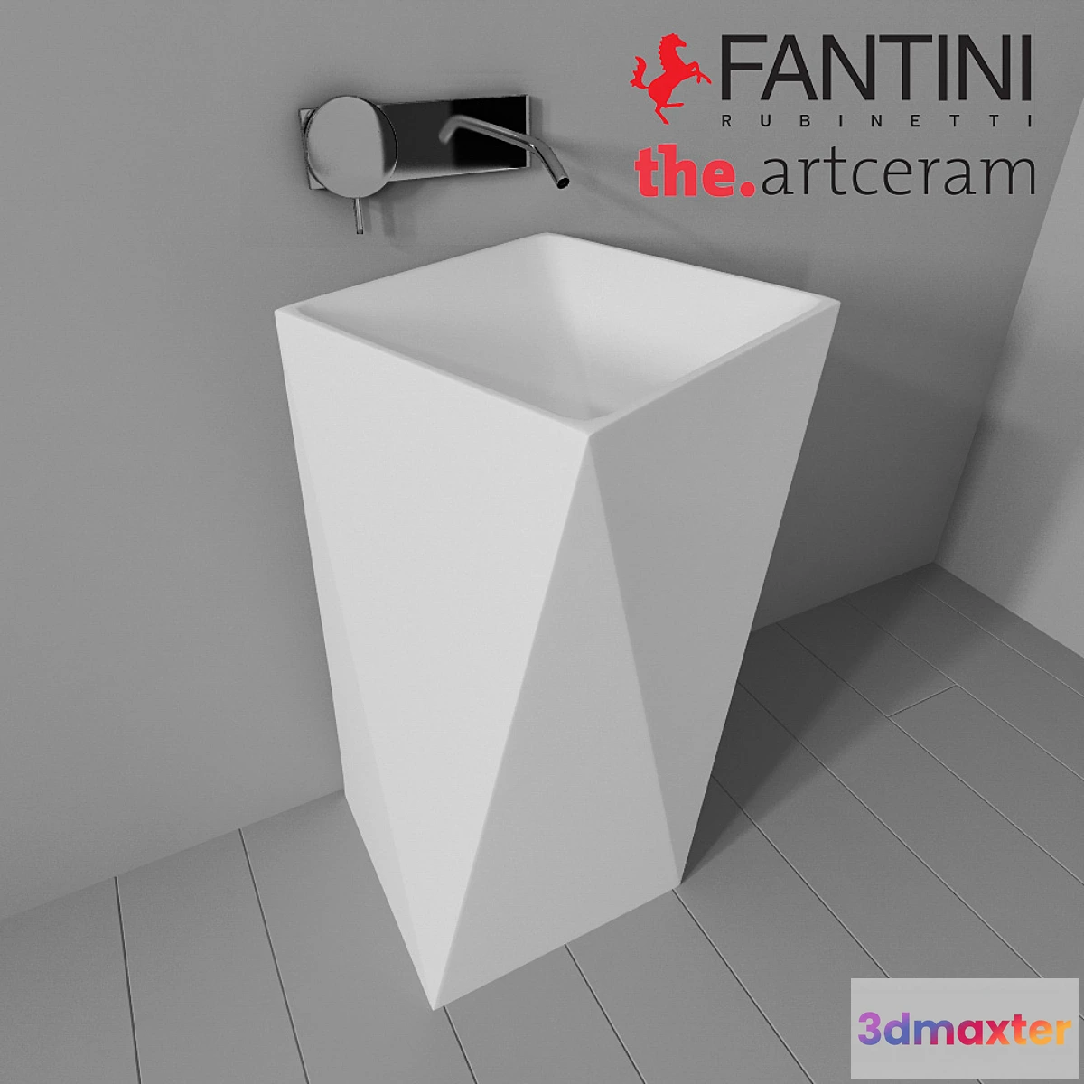 666355 - Sink Artceram Sharp and Fantini Rubinetti Colibri