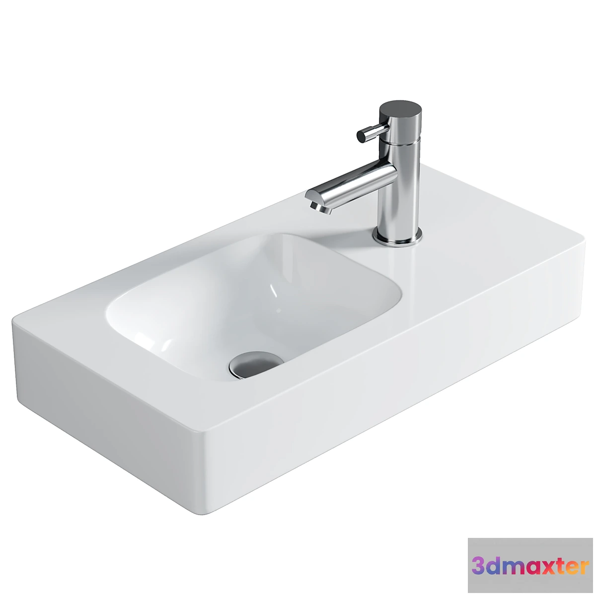 686298 - Geberit iCon hand washbasin white with KeraTect