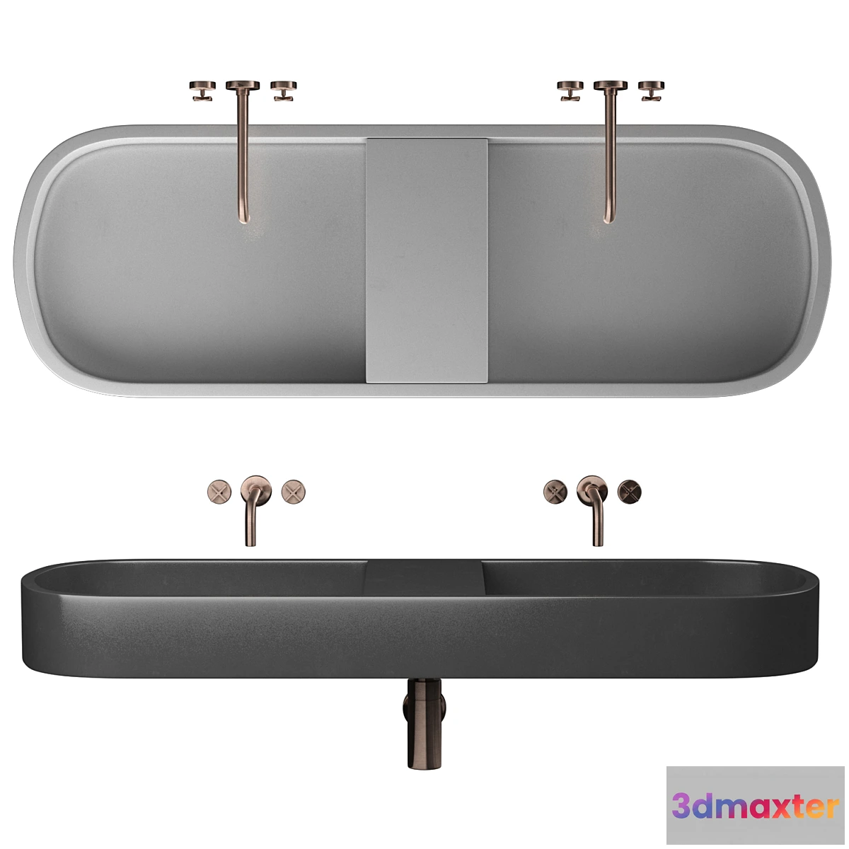 721740 - Sink Kast Aura Double Basin - No.3