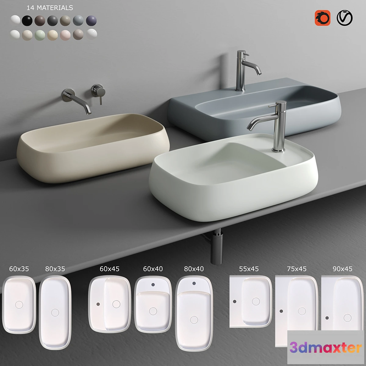 739373 - Alice Ceramica NUR Washbasin - No.2