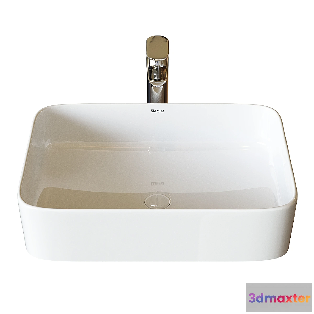 766885 - Washbasin Roca Inspira Square 37×50 cm surface mounted 327530000