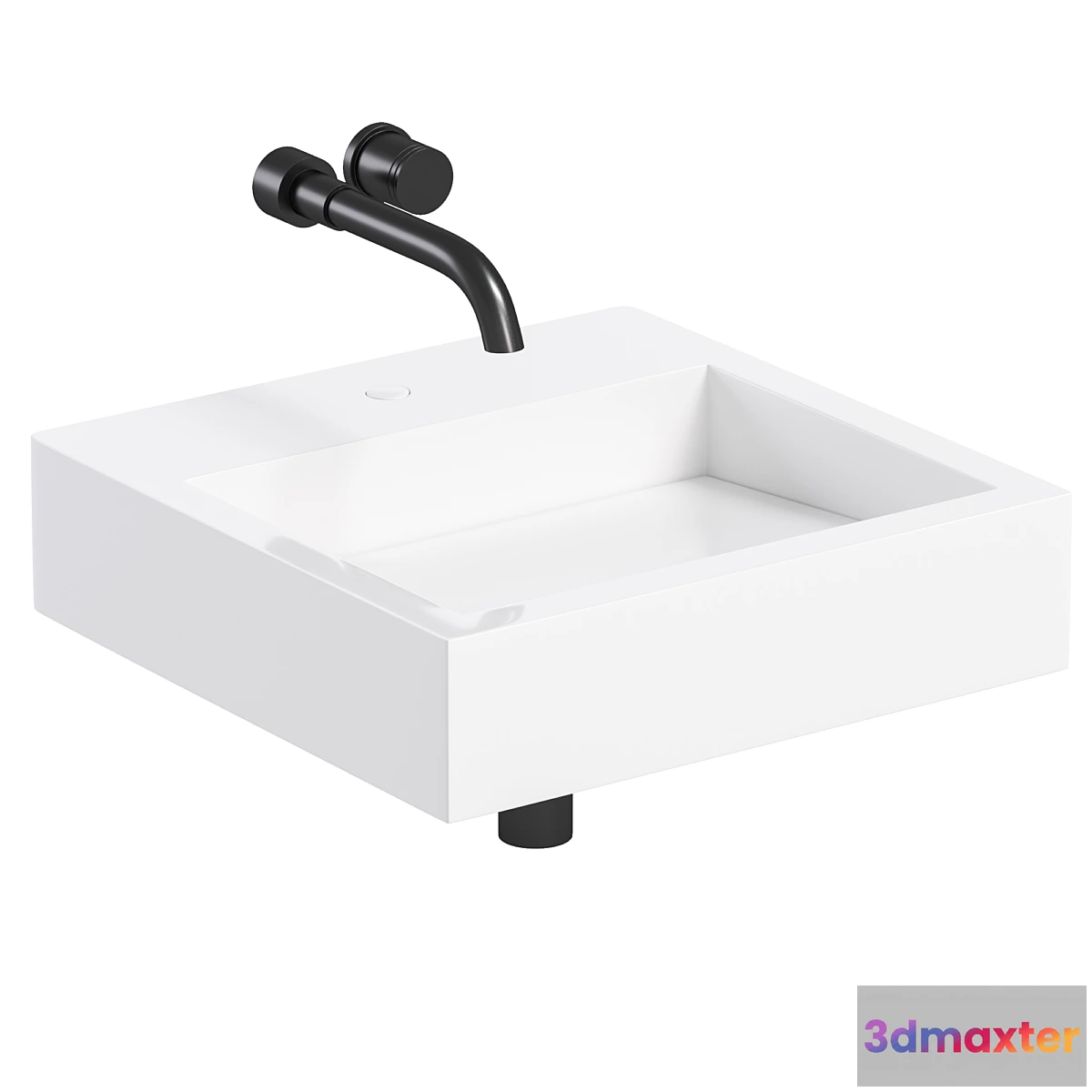 767101 - AURA WALL HUNG STONE BASIN - No.2