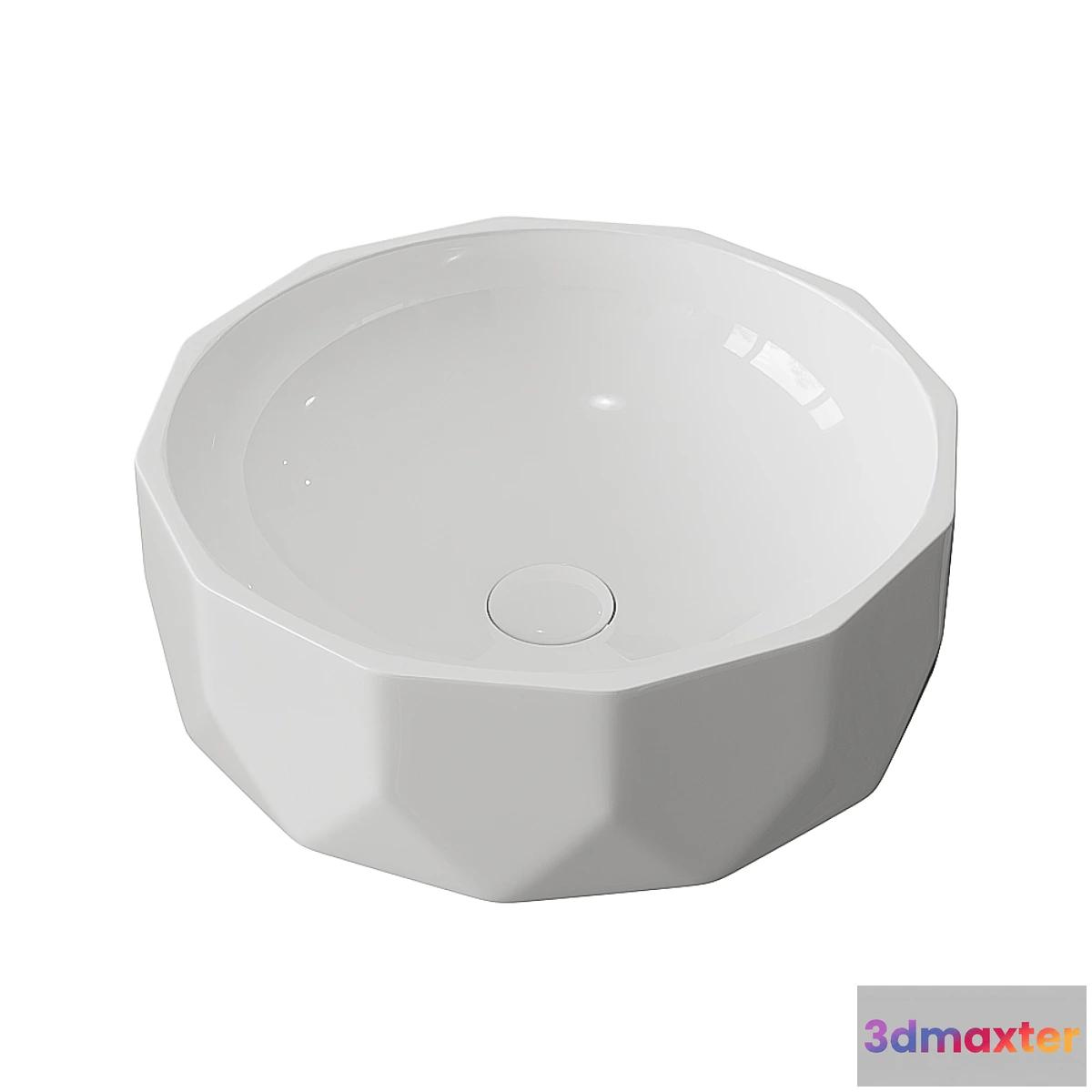 825096 - Washbasin BelBagno BB1409 white - No.4