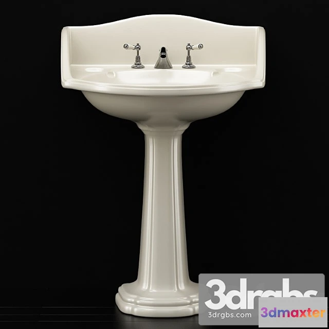 913610 - Devon Devon Oxford Pedestal Washbasin