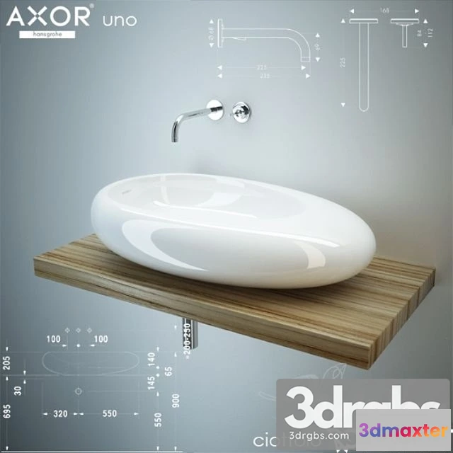 913618 - Duravit Ciottolo Hansgrohe Axor Uno