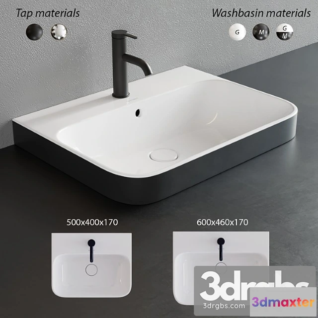 913622 - Duravit Happy D2 Plus Rectangular Washbasin