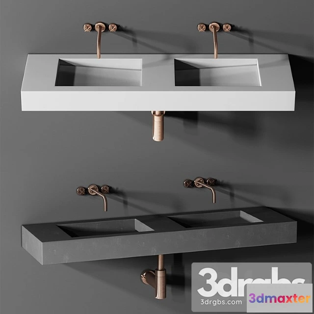 913928 - Sink Kast Flor Double Basin