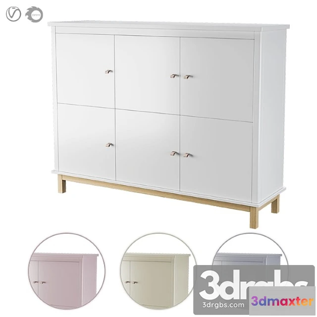 1016368 - Wardrobe Ellipse Wardrobe classic Low In Four Colors