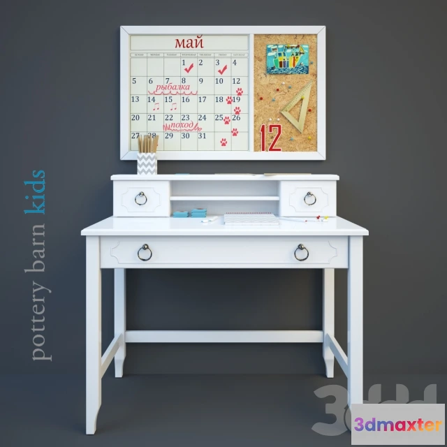 1190082 - CHILDRENS ROOM DECOR - Ava Regency Writing Desk, Pottery barn