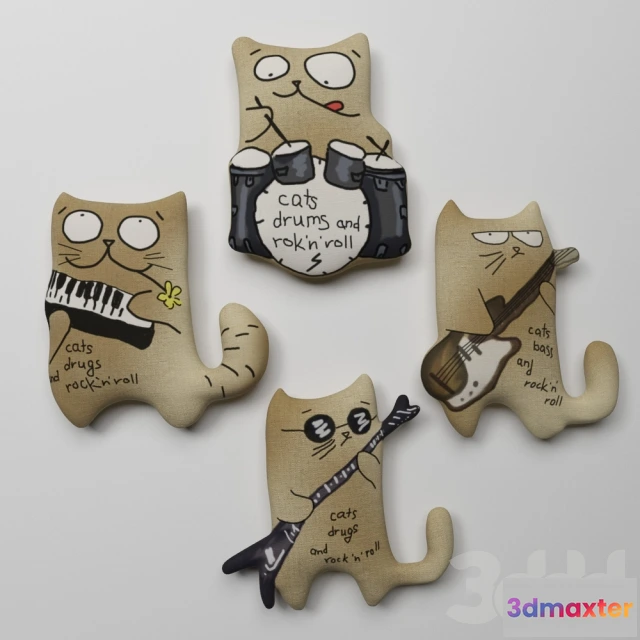 1190112 - CHILDRENS ROOM DECOR - Cats rock