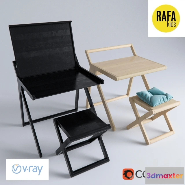 1190152 - CHILDRENS ROOM DECOR - K desk и X stool от Rafa kids