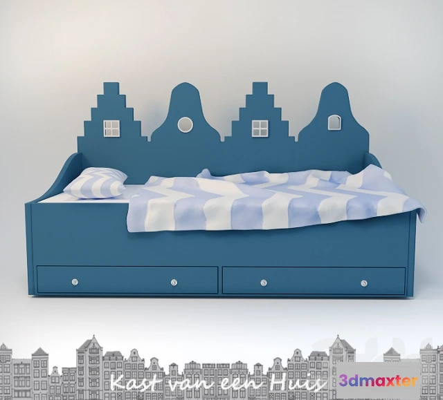 1190154 - CHILDRENS ROOM DECOR - Kast van een Huis