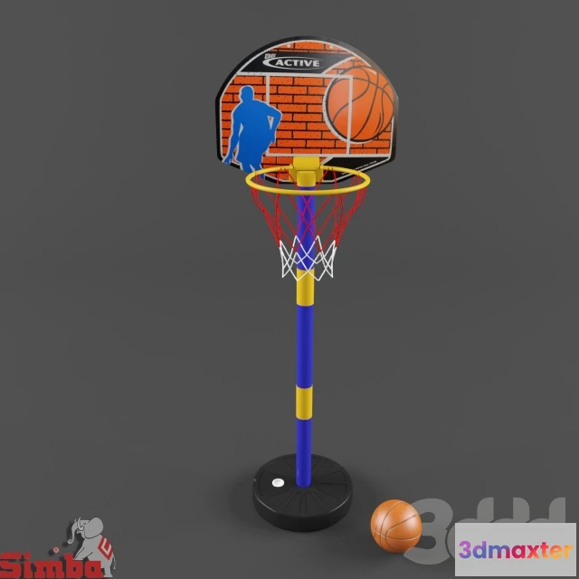 1190222 - CHILDRENS ROOM DECOR - Simba Sports and Action-Basketball Play Set