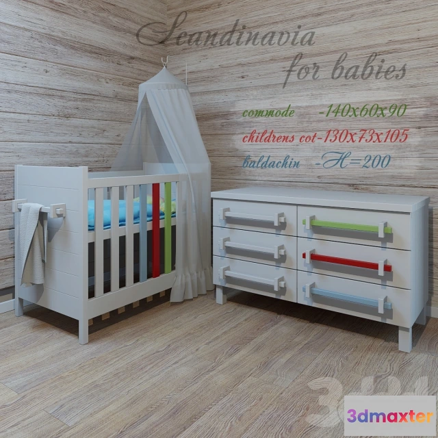 1190484 - CHILDRENS ROOM DECOR - Манеж и комод