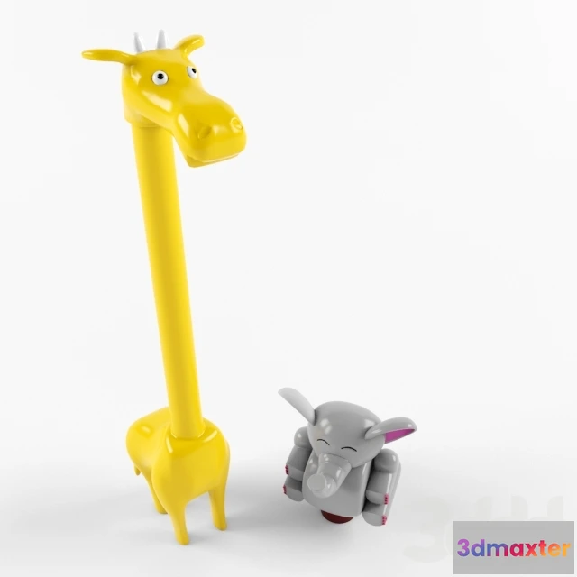 1190580 - CHILDRENS ROOM DECOR - слон и жираф