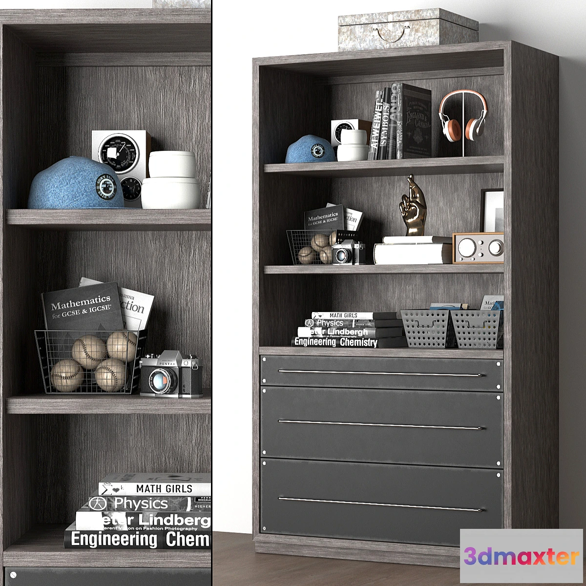 1395320 - COLBIN WIDE BOOKCASE 3D Max