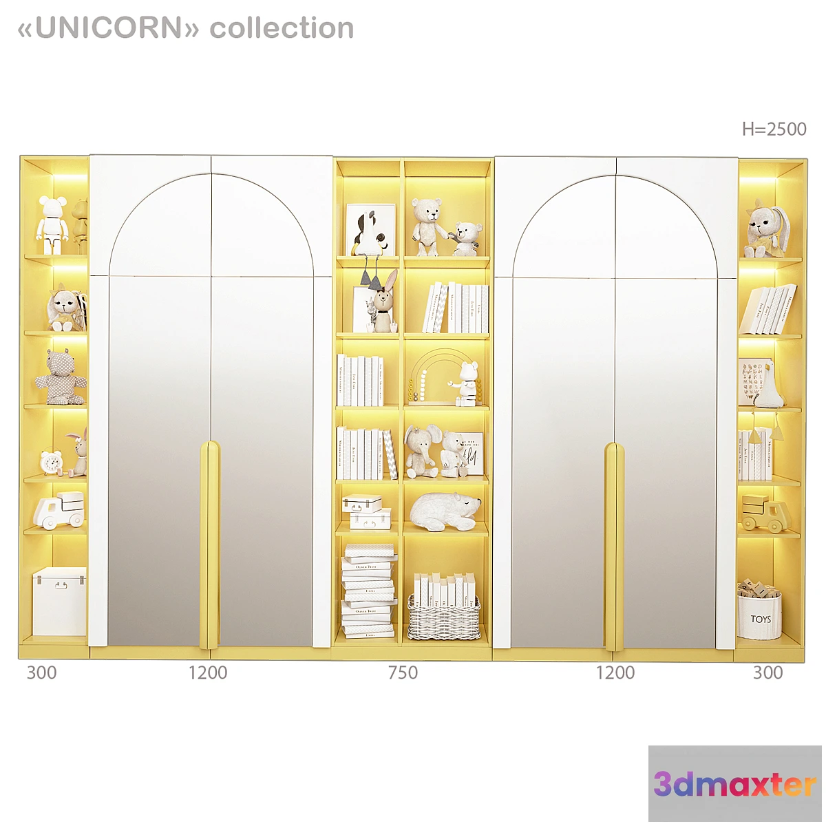 1431052 - ARBUZOV_STUDIO UNIKORN COLLECTION_wardrobe 3D Max