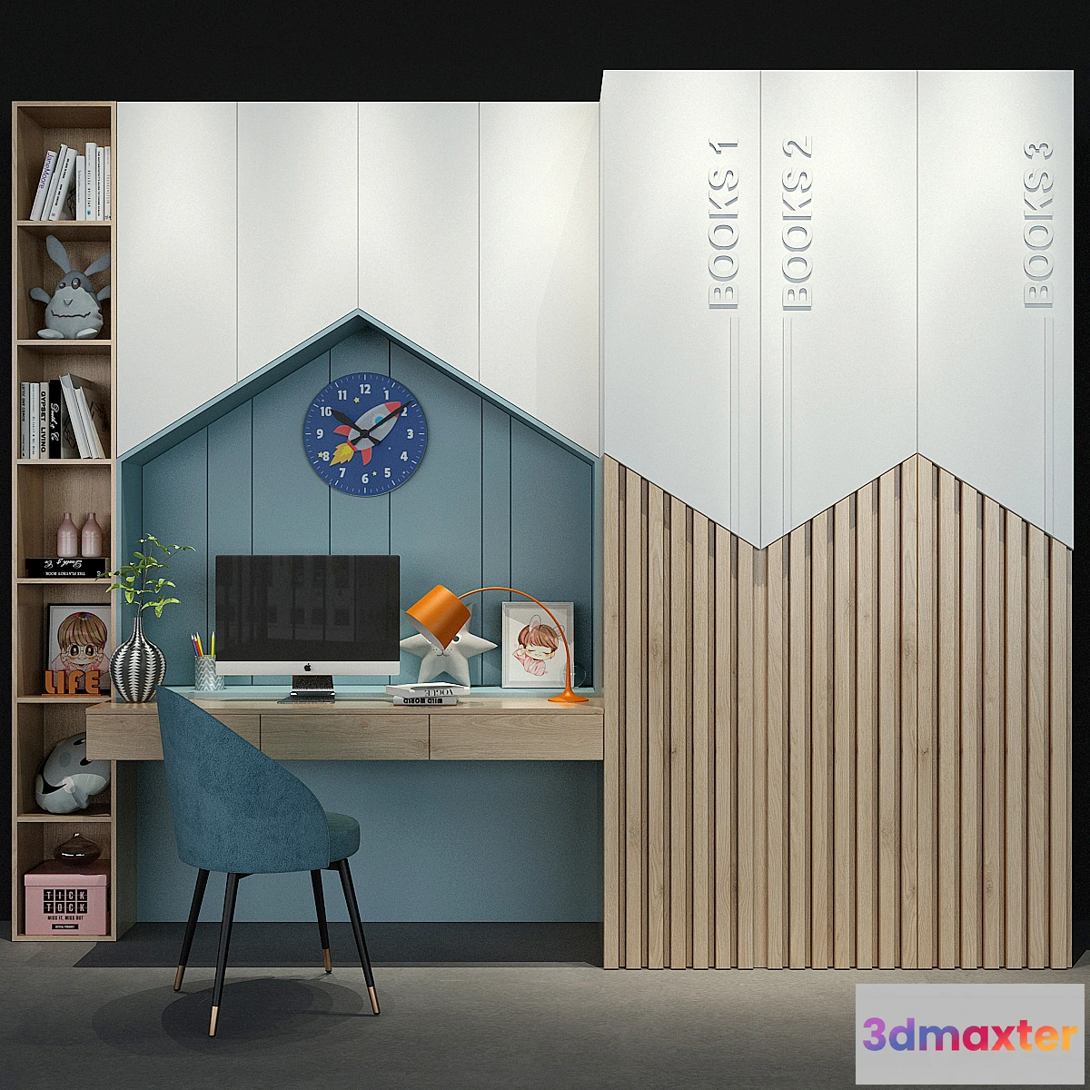 1443748 - Furniture for children set 0135 3D Max