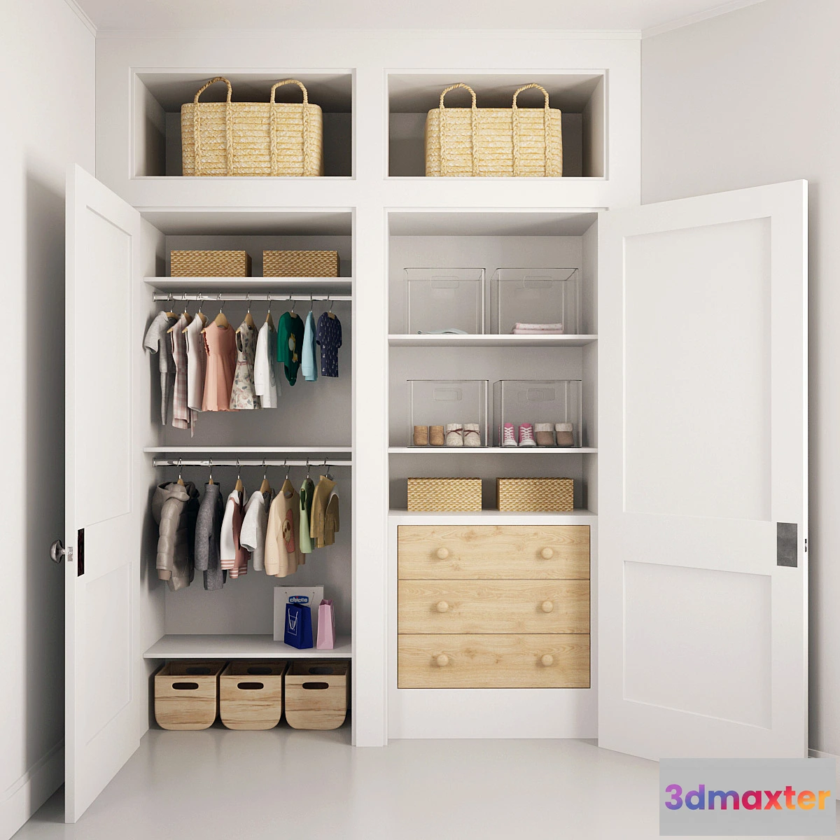 1447360 - Children’s wardrobe 03 I Baby clothes_03 3D Max