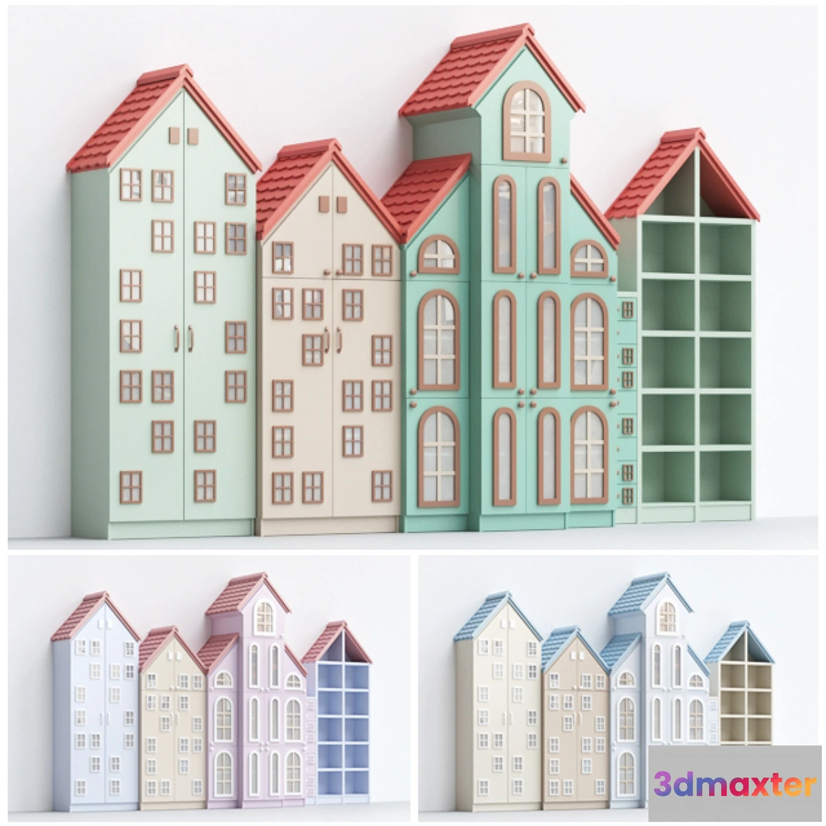 1448140 - Children’s cabinets-houses part 1 3D Max