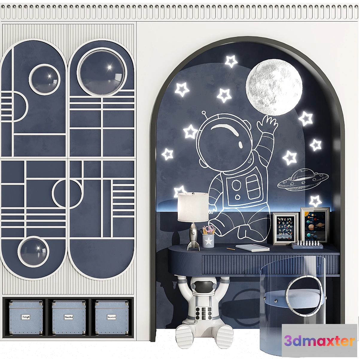 1449828 - Wardrobe for Children and Teenager 03 3D Max