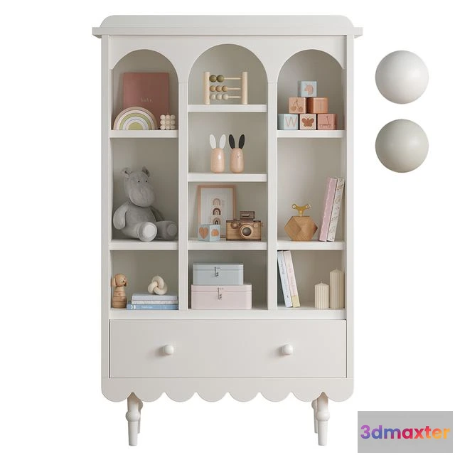 1552341 - Retro Babushka Bookshelf 3D Max