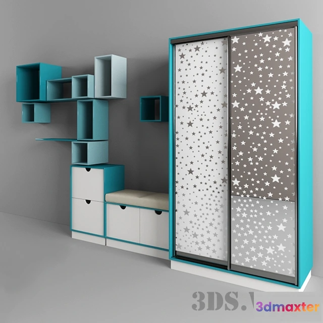1591082 - child-room - Shelves and cabinets 3D Max
