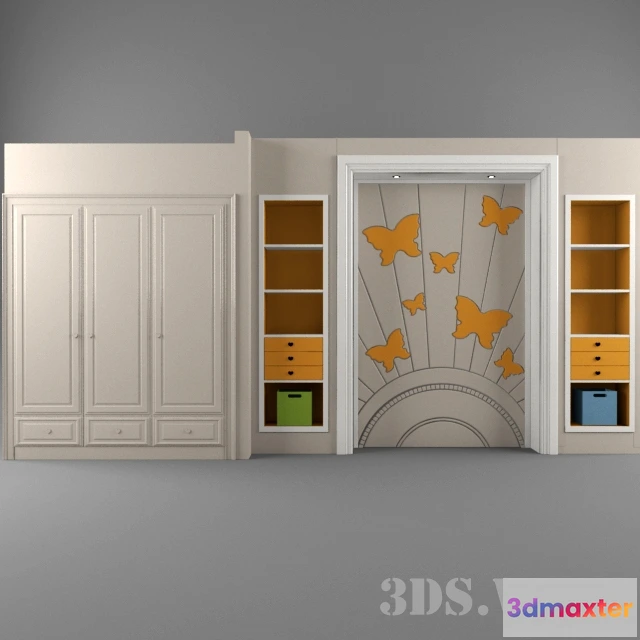 1591114 - child-room - Wardrobe for the nursery 3D Max