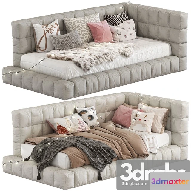 1015052 - Bed baldwin lounge corner upholstered bed 220