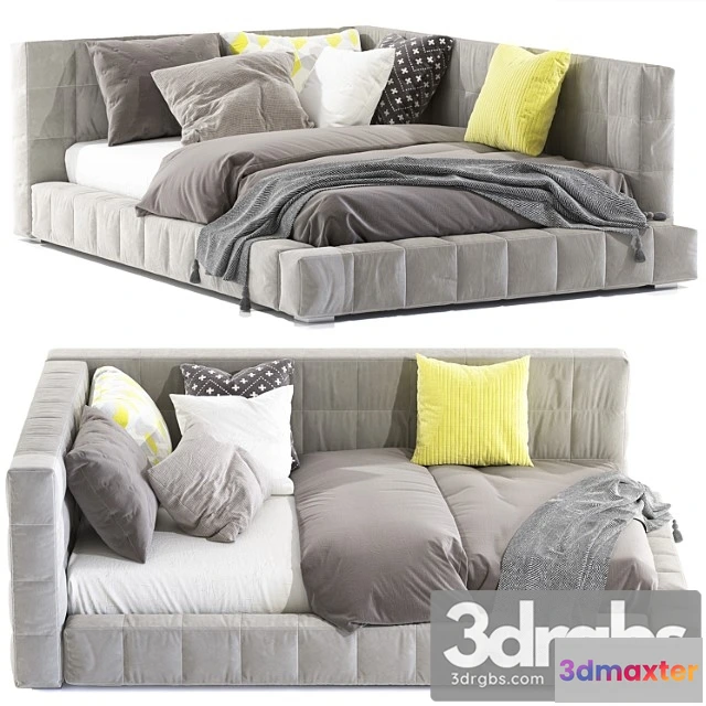 1015054 - Bed baldwin lounge corner upholstered bed