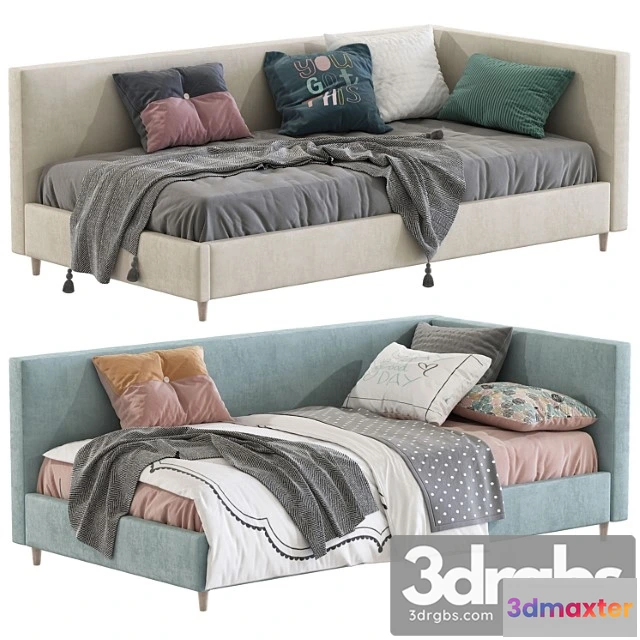 1015214 - Corner timo upholstered bed