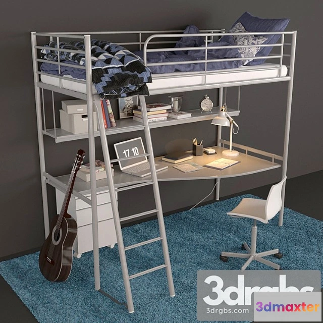 1015274 - Ikea kids bed svarta