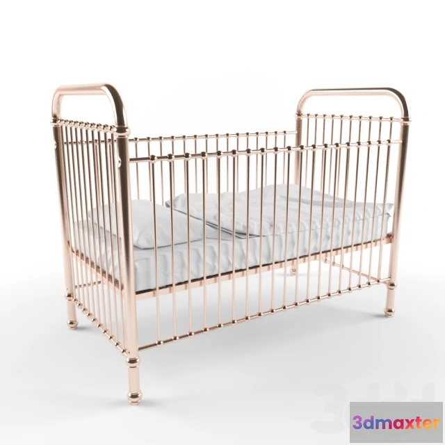 1090636 - Rose gold childrens cot - 224193