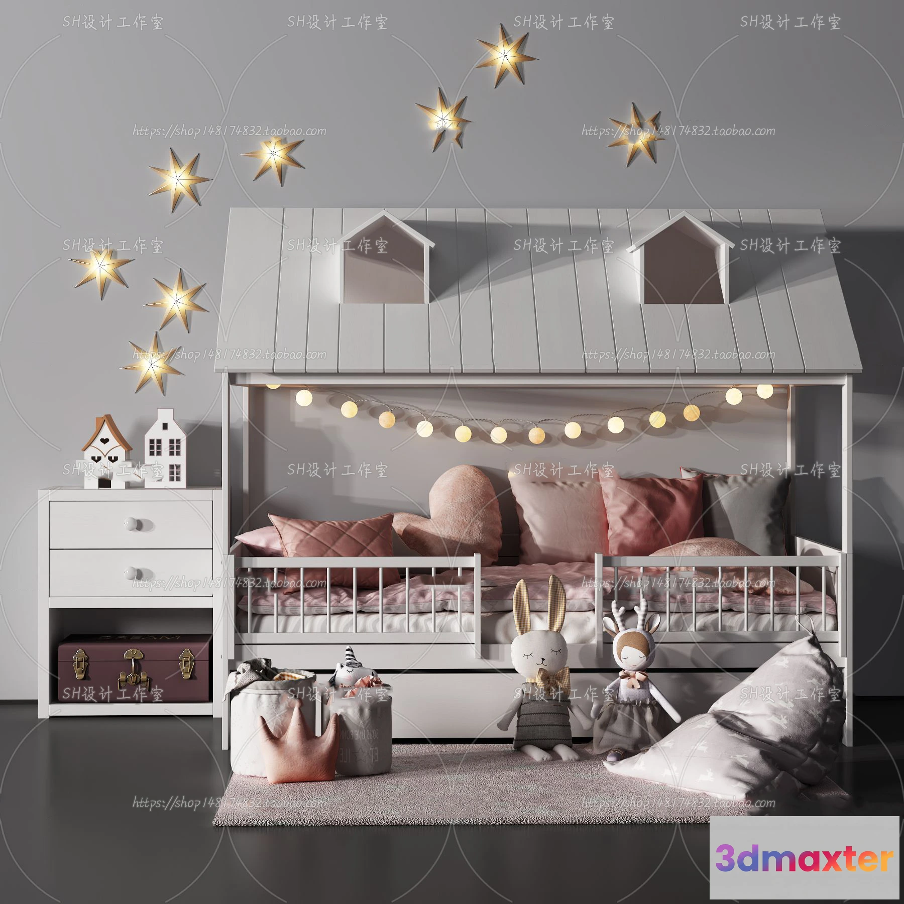 1140732 - Childrens Bed - 3D Models - 0002