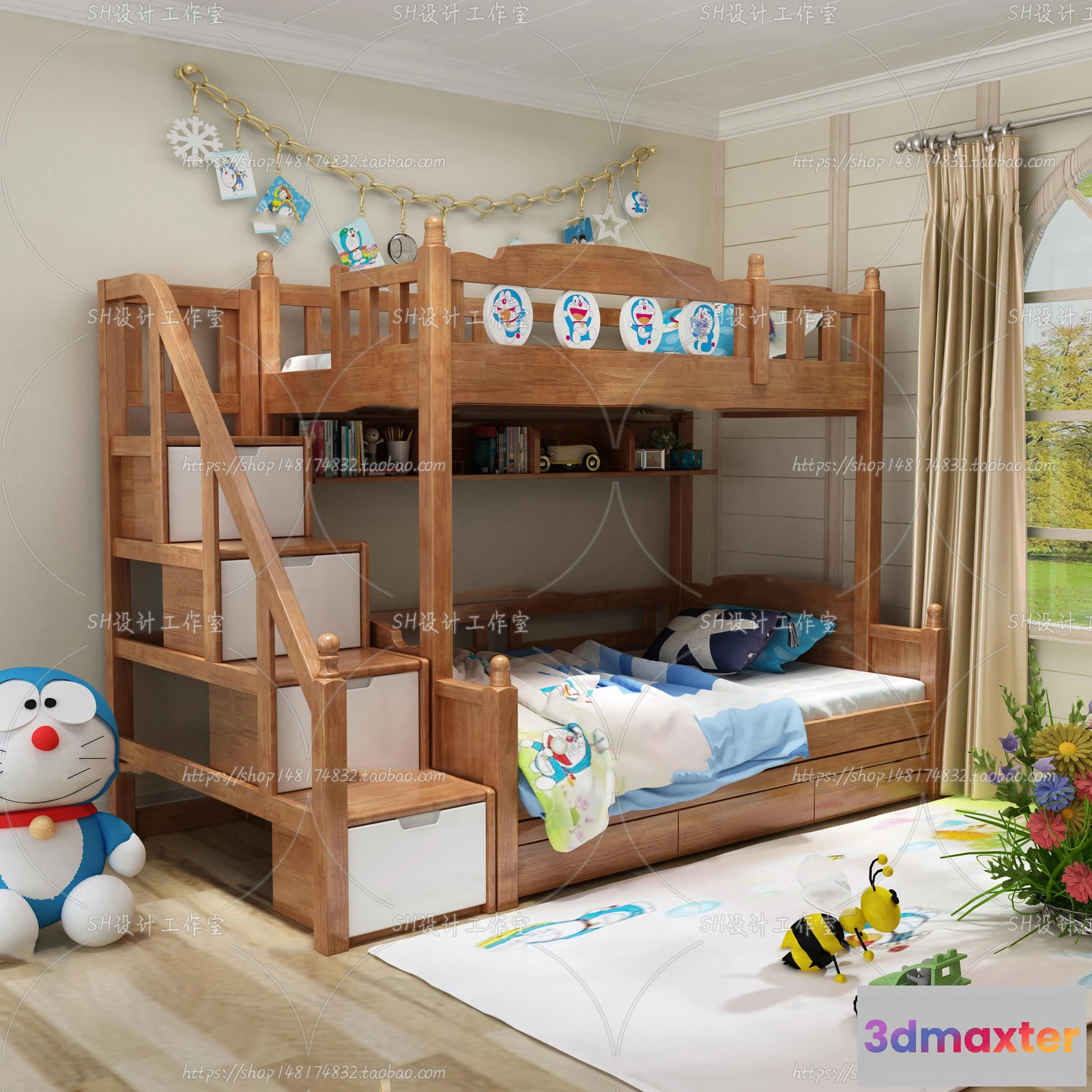 1140744 - Childrens Bed - 3D Models - 0008