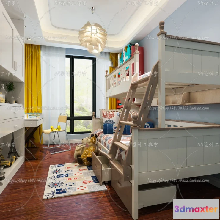 1140764 - Childrens Bed - 3D Models - 0018